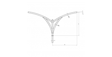 Консольный кронштейн двухрожковый К79-1,0-2,0-1-1