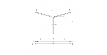 Консольный кронштейн двухрожковый К3-2,5-2,0-1-1